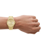 Armani Exchange Banks Day-Date Gold Men's Watch - AX1734