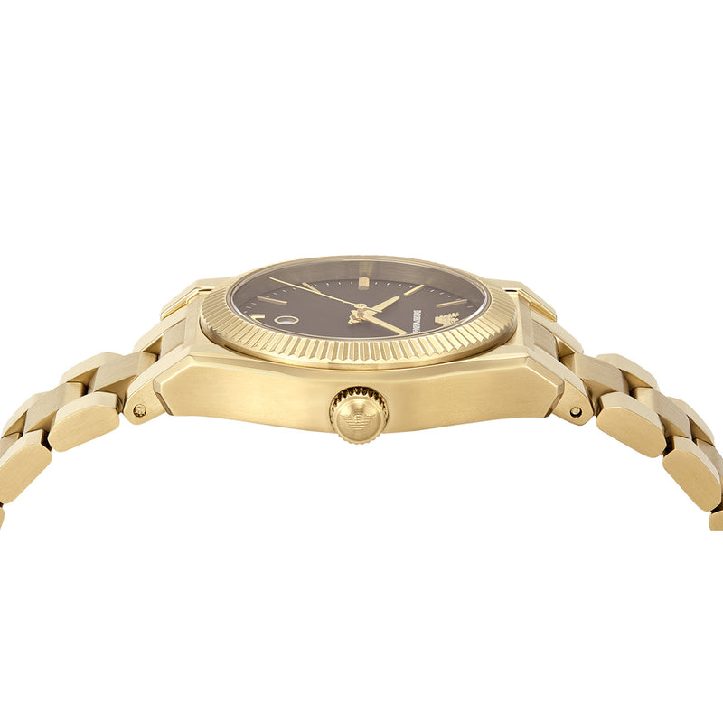 Emporio Armani Three-Hand Gold-Tone Brown Dial Stainless Steel Watch AR11700 AR11700 - Image 3