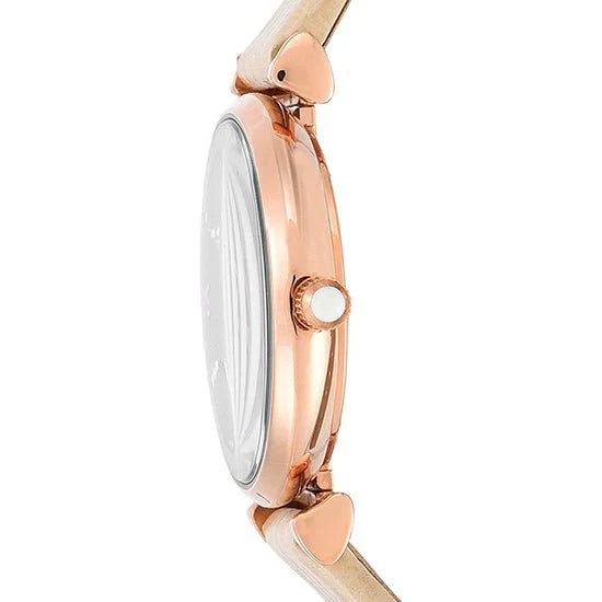 Emporio Armani Retro Warm Grey Dial Ladies Watch AR1681
