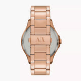Armani Exchange Hampton Three-Hand Date Rose Gold Men's  Watch - AX2449