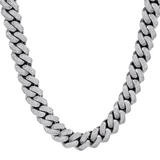 Big Daddy 18mm Silver & Cuban Link Chain