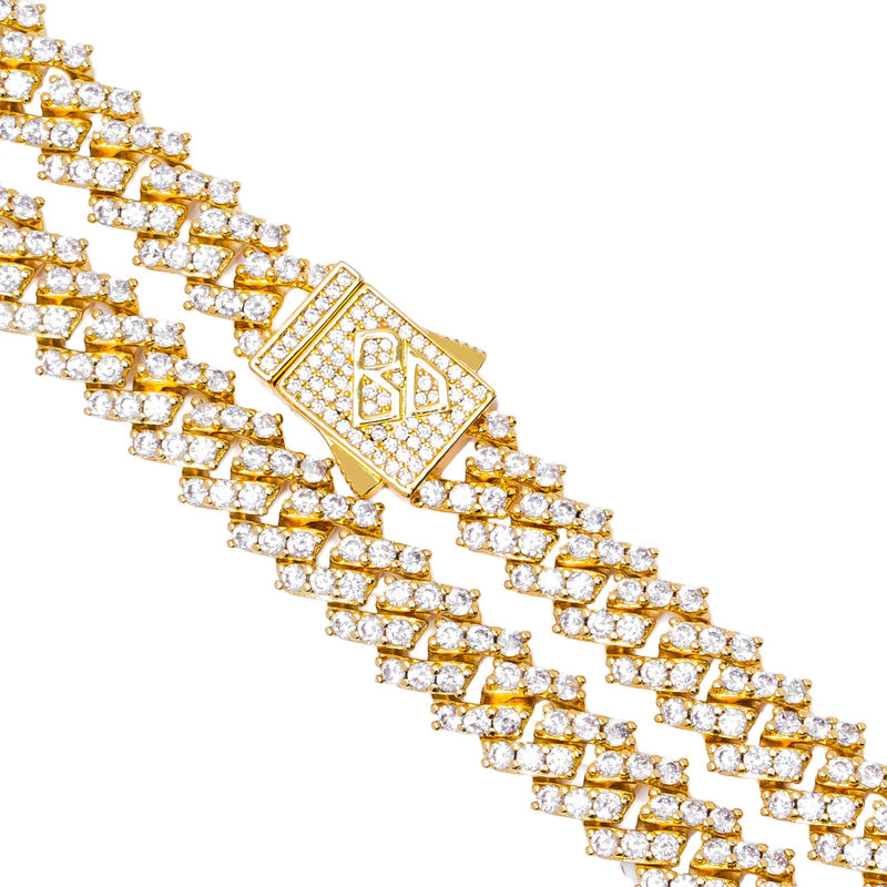 Big Daddy 9MM Prong Gold Cuban Link Chain