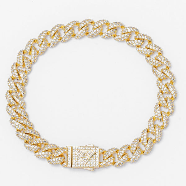 Big Daddy 9MM Curb Gold Bracelet