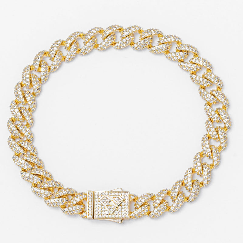 Big Daddy 9MM Curb Gold Bracelet