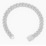 Big Daddy 9MM Curb Silver Bracelet