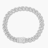 Big Daddy 9MM Curb Silver Bracelet