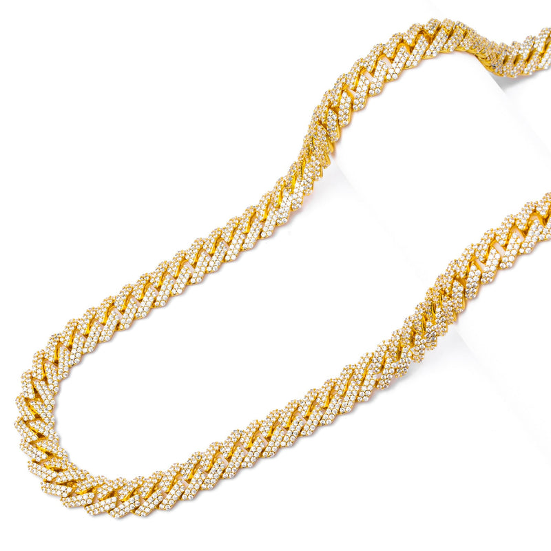 Big Daddy 10MM Straight Edge Cuban Gold Chain