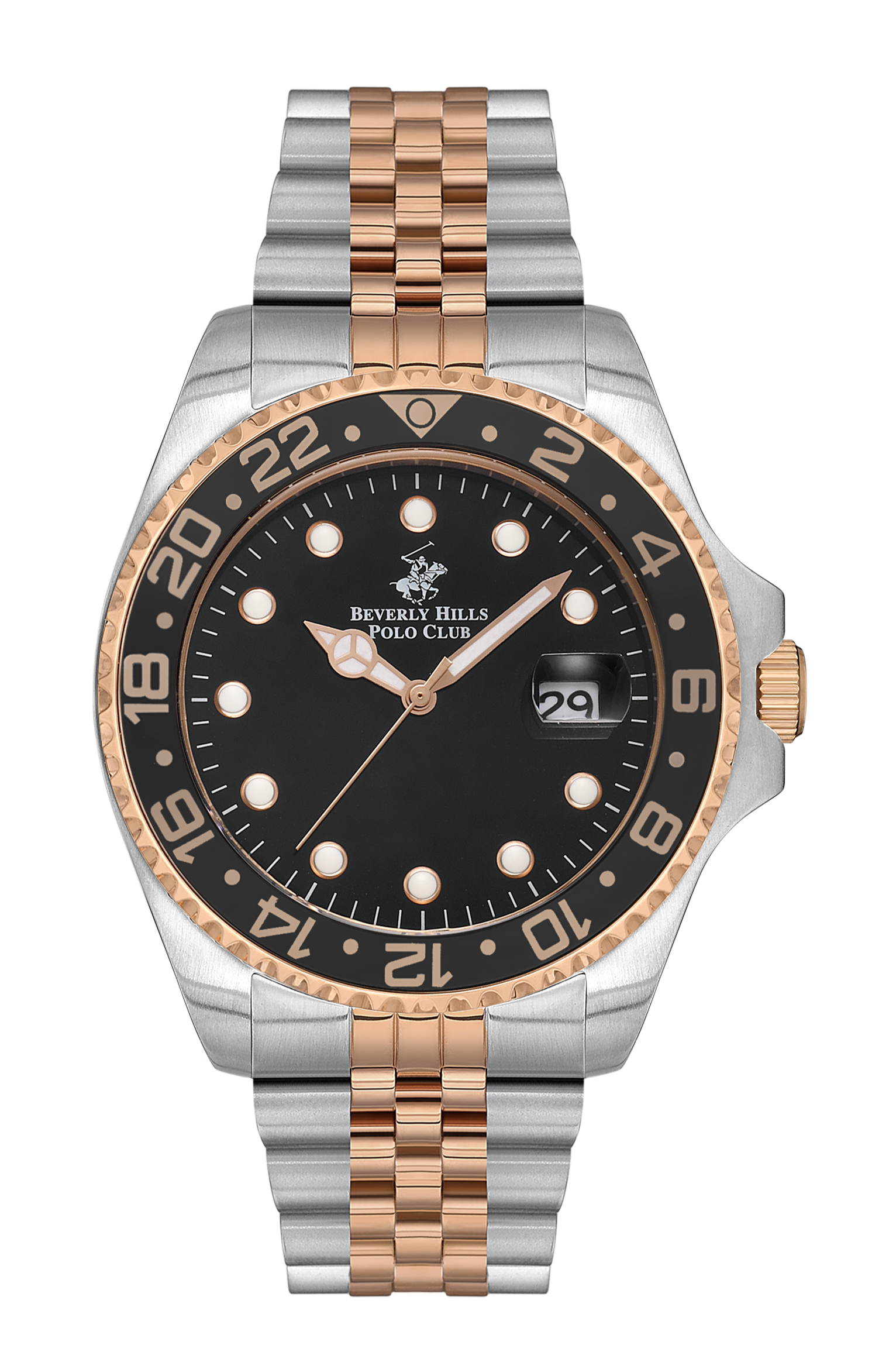 BEVERLY HILLS POLO CLUB Men’s Analog Black Dial Watch – BP3126X.550