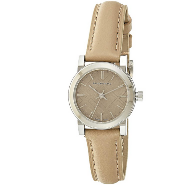 Burberry The City Beige Leather Strap Quartz Women's Watch  BU9207 - Watches of Australia