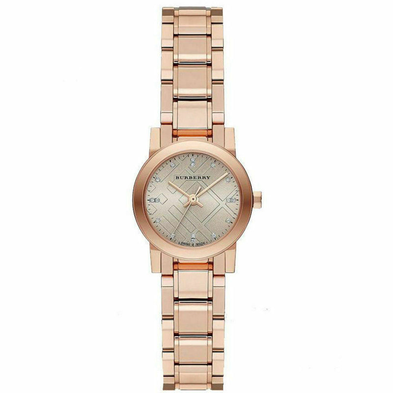 Burberry The City Diamond Rose Gold Dial Women's Watch BU9215