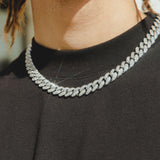 Big Daddy 12mm Silver & Cuban Link Chain