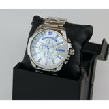 Diesel Mega Chief Chrono Silver Men's Watch DZ4477 - Watches of Australia #4