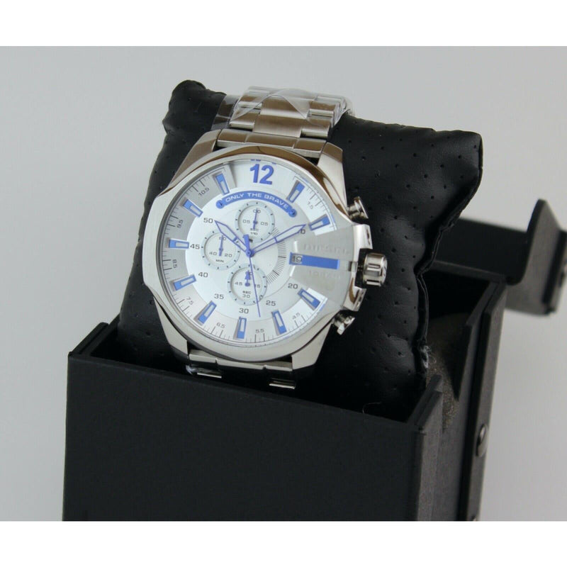 Diesel Mega Chief Chrono Silver Men's Watch DZ4477 - Watches of Australia #4