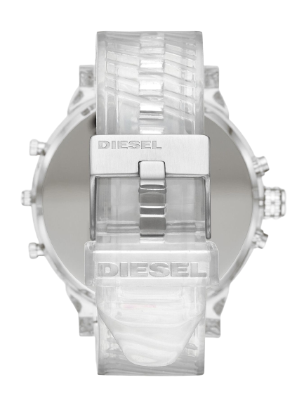 Diesel Mr Daddy 2.0 Quad Zone Clear Silicone/Nylon Chronograph Watch BNWT DZ7427