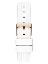 Guess Cosmo Rose Gold White Strap Women's Watch GW0034L2