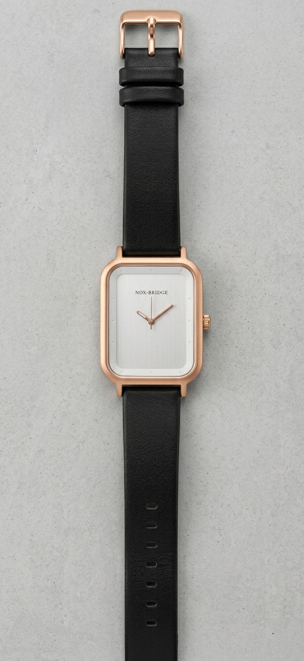 Noxbridge Tank White Dial Black Leather Band  KA2002 - Image 3