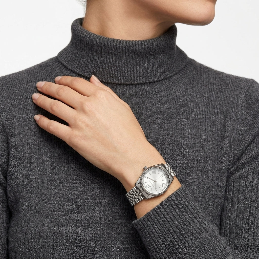 Michael Kors Lexington Mini Silver Women's Watch - MK3228