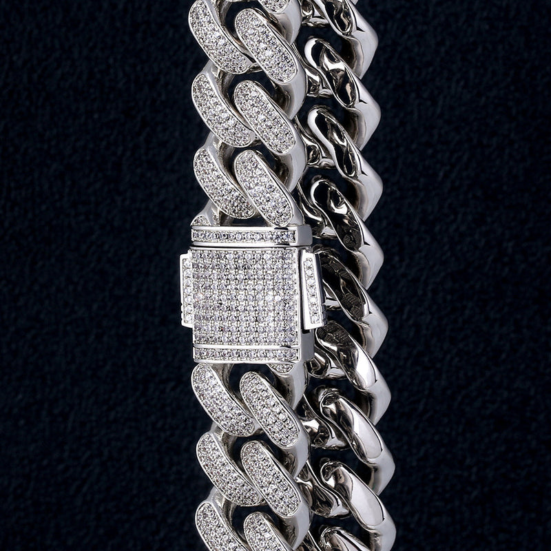 Big Daddy 18mm Silver & Cuban Link Chain