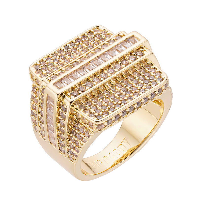 Big Daddy Luxe Iced Out Baguette Ring