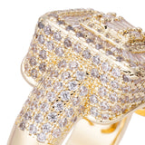 Big Daddy Conqueror Iced Out Baguette Ring