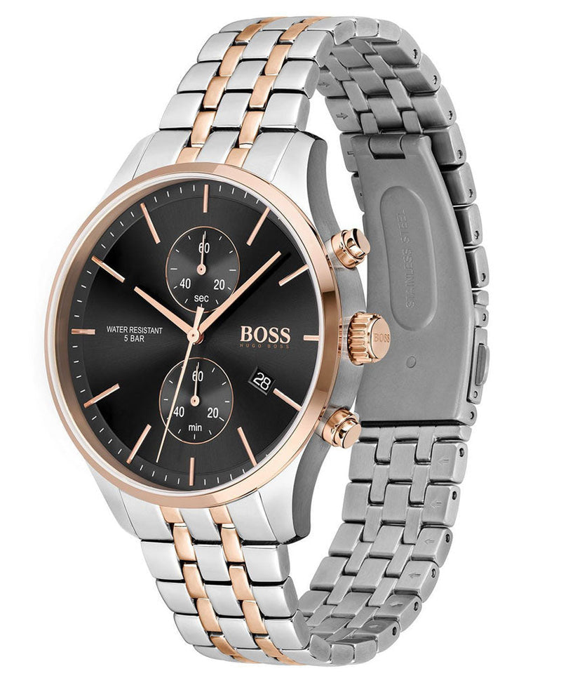 Hugo Boss Associate Two Tone Men's Watch 1513840 - Watches of Australia #2