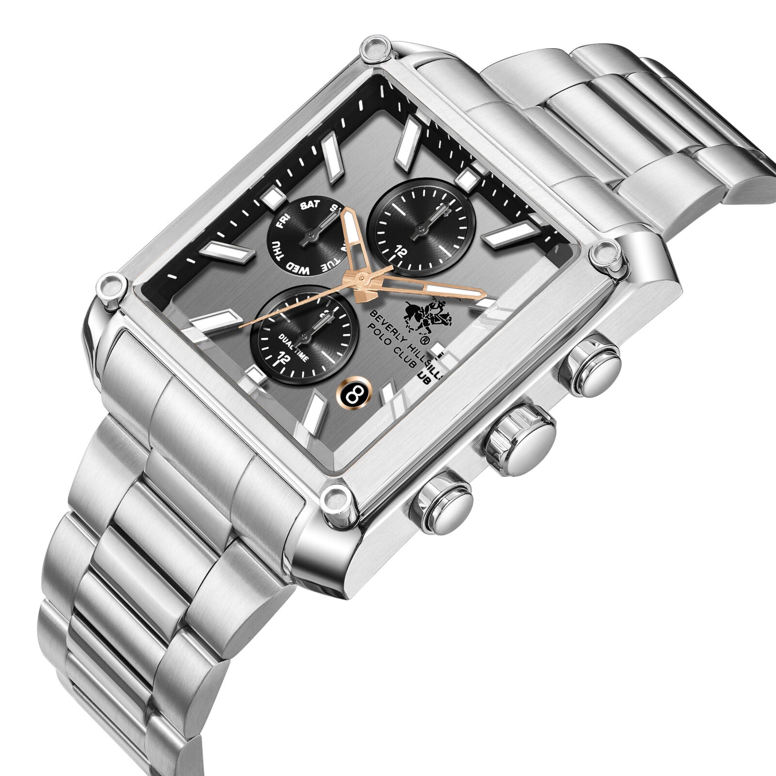 Beverly Hills Polo Club Silver Men's Watch BP3868X.330