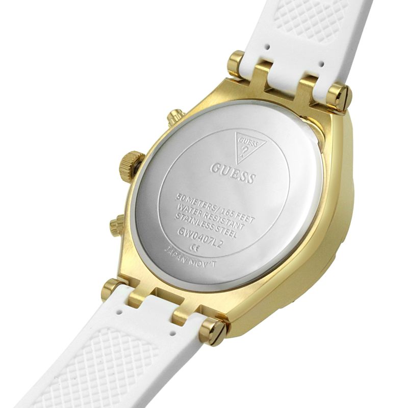 Guess Heiress White Silicone Strap Women's Watch GW0407L2