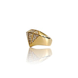 Big Daddy Bling Shape Gold Ring