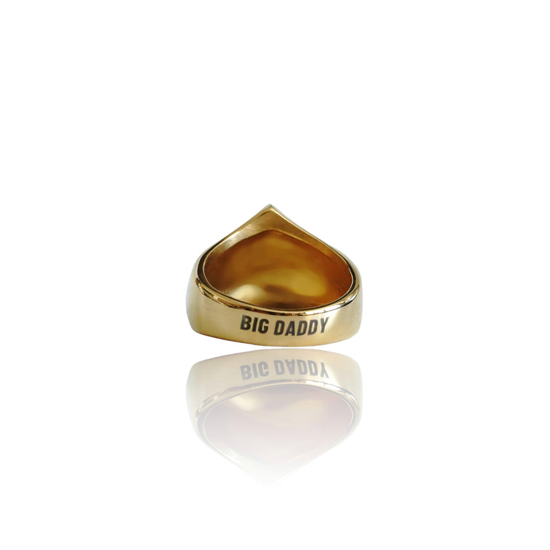 Big Daddy Bling Shape Gold Ring