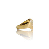 Big Daddy Bling Shape Gold Ring