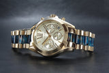 Michael Kors Bradshaw Chronograph Blue Gold Ladies Watch MK6318 - Watches of Australia #3