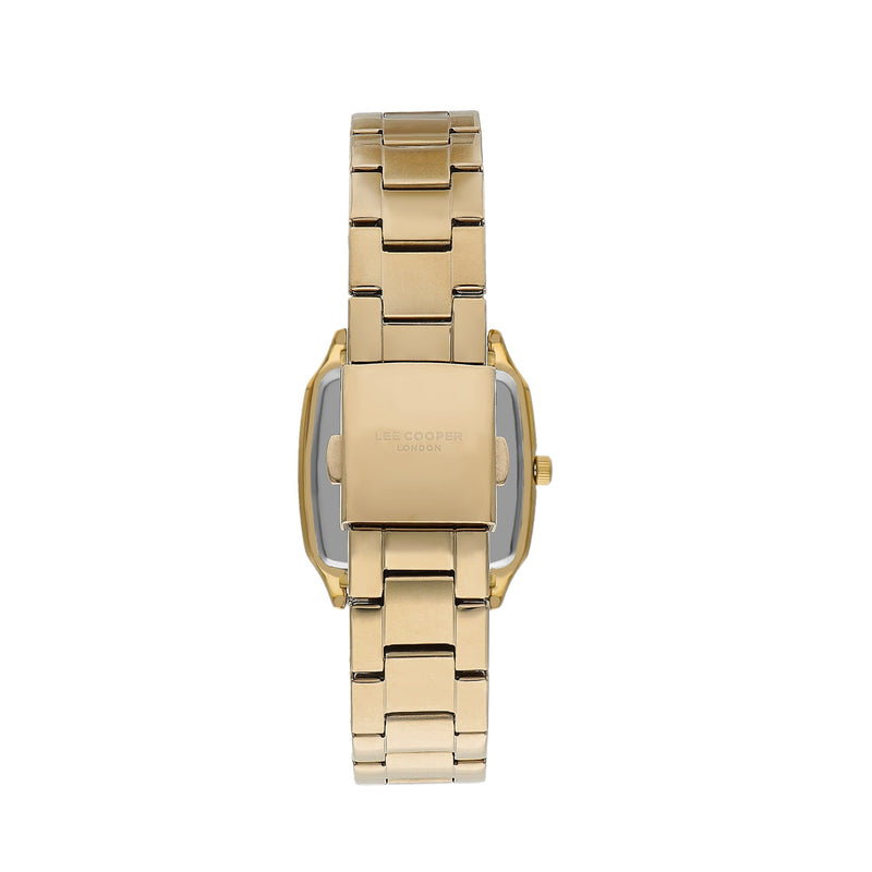 Lee Cooper Women's 36 MM Gold Analog Metal Strap Watch – LC07612.130