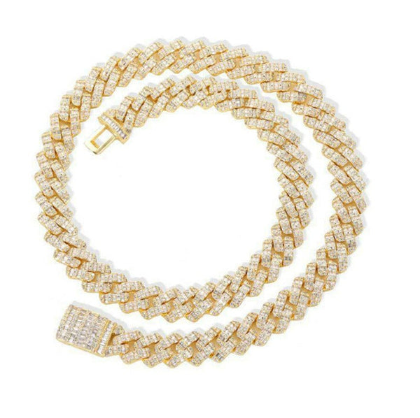 Big Daddy 10mm Gold & Prong Link Chain