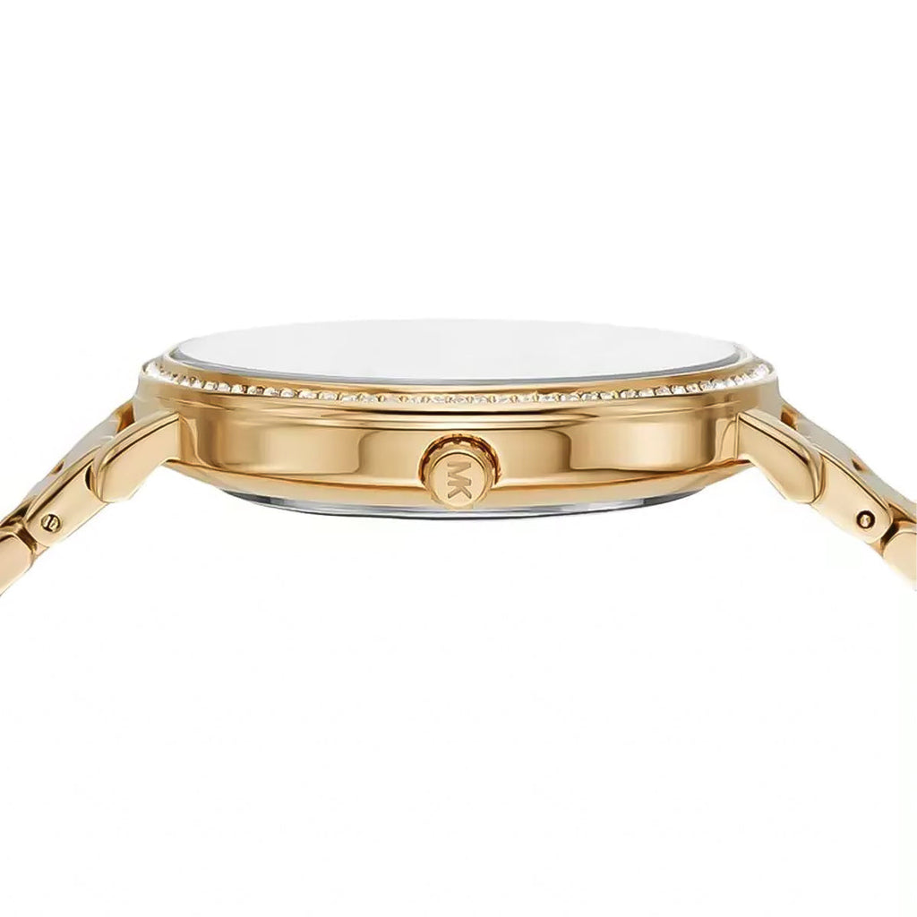 Michael Kors Melissa Pavé Logo Gold-Tone Women's Watch - MK4371