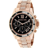 Michael Kors Rose Gold Everest Black Dial Chronograph Women's Watch  MK5875 - Watches of Australia