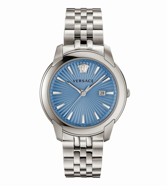 Versace V-Urban Light Blue Dial Men's Watch  VELQ00419 - The Watches Men & CO