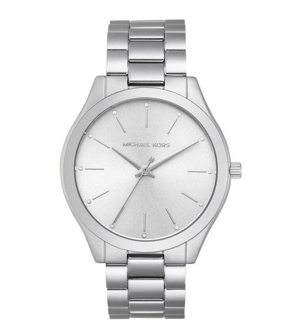 Michael Kors Slim Runway Silver Unisex Watch  MK4502 - The Watches Men & CO