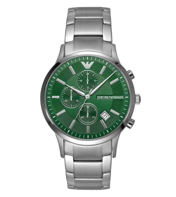 Emporio Armani Chronograph Stainless Steel Green Dial Men's Watch  AR11507 - Watches of Australia