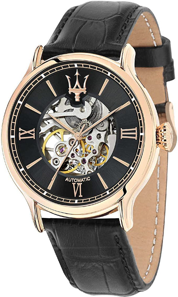 Maserati Auto Mechanical Black Dial Men's Watch  R8821118001 - Watches of Australia