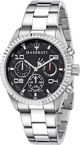 Maserati Chronograph Black Dial Stainless Steel Men's Watch  R8853100012 - Watches of Australia