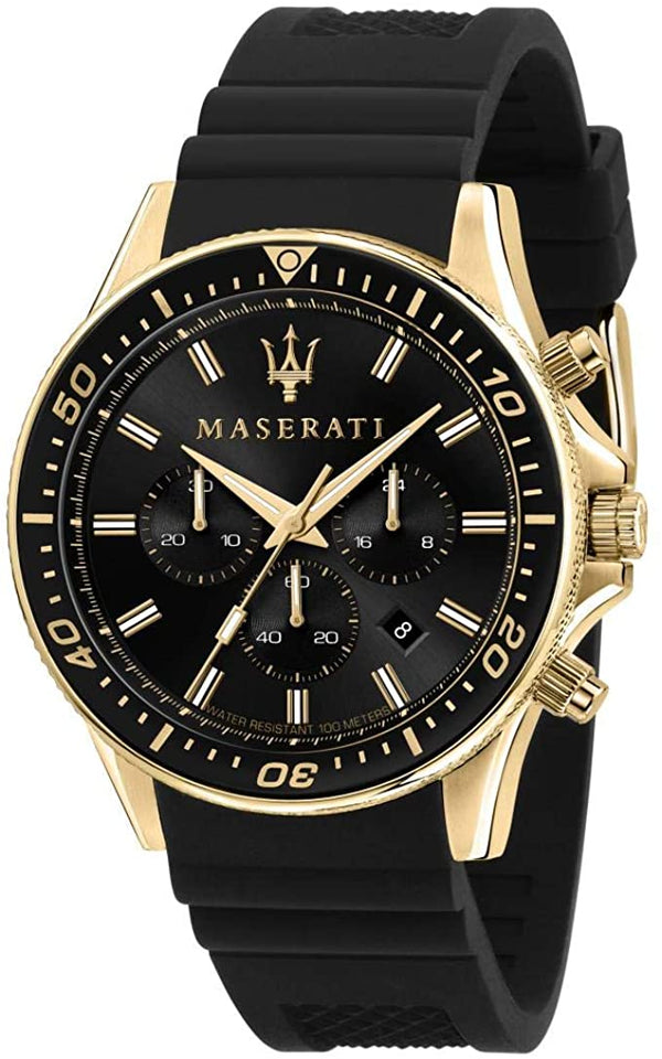 Maserati Sfida Chronograph Black Men's  Watch  R8871640001 - Watches of Australia