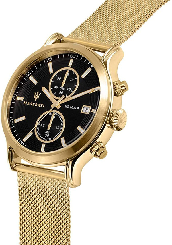 Maserati Epoca 42mm Gold Mesh Men's Watch R8873618007 - Watches of Australia #2