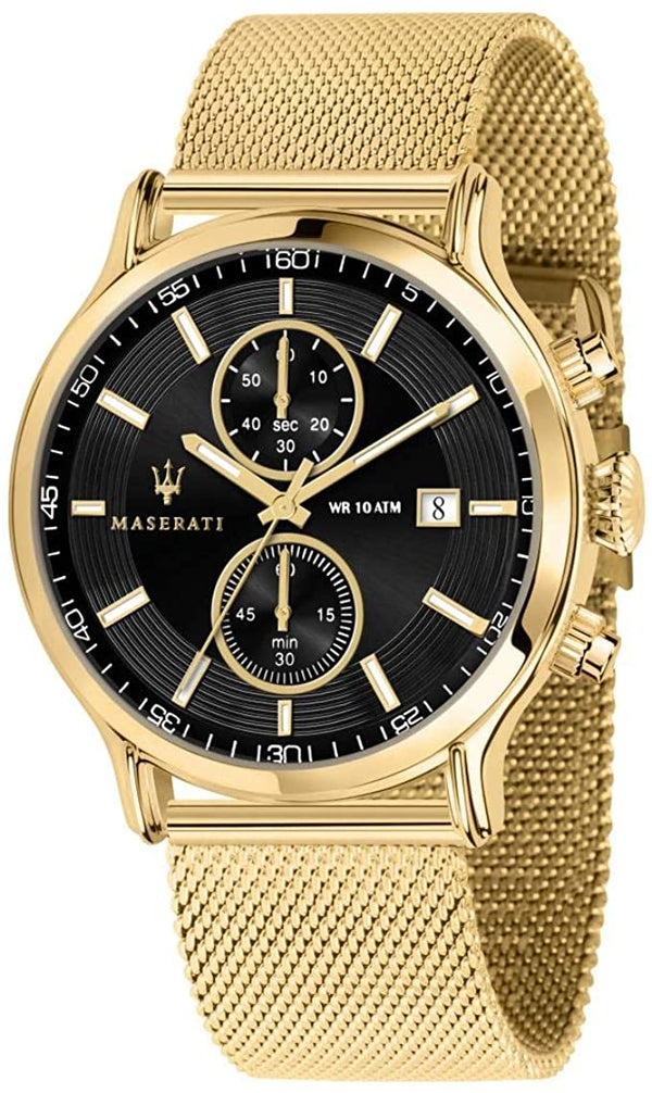 Maserati Epoca 42mm Gold Mesh Men's Watch  R8873618007 - Watches of Australia