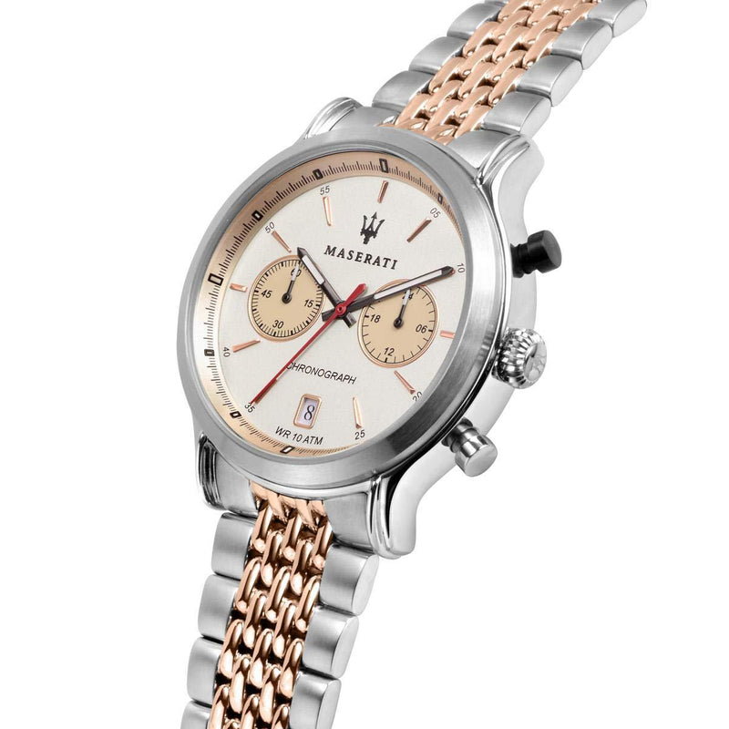 Maserati Legend 42 mm Chronograph Ivory Dial Men's Watch R8873638002 - Watches of Australia #4