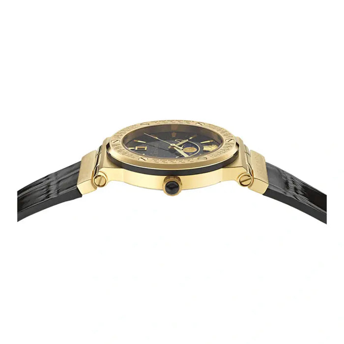 Versace Greca Logo Moonphase Gold Watch - VE7G00123