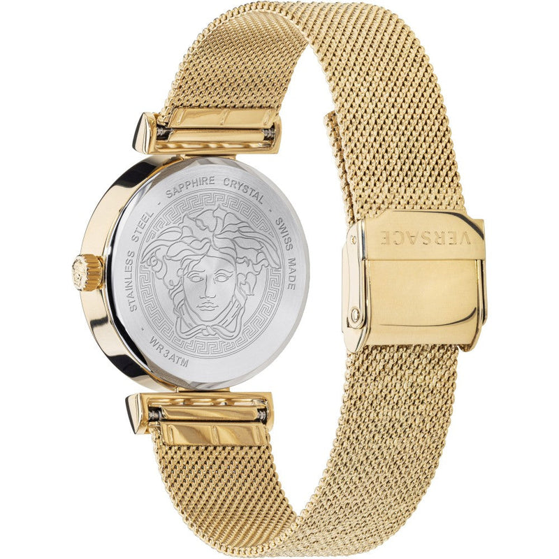 Versace Meander Quartz Silver Dial Ladies Watch VELW00820