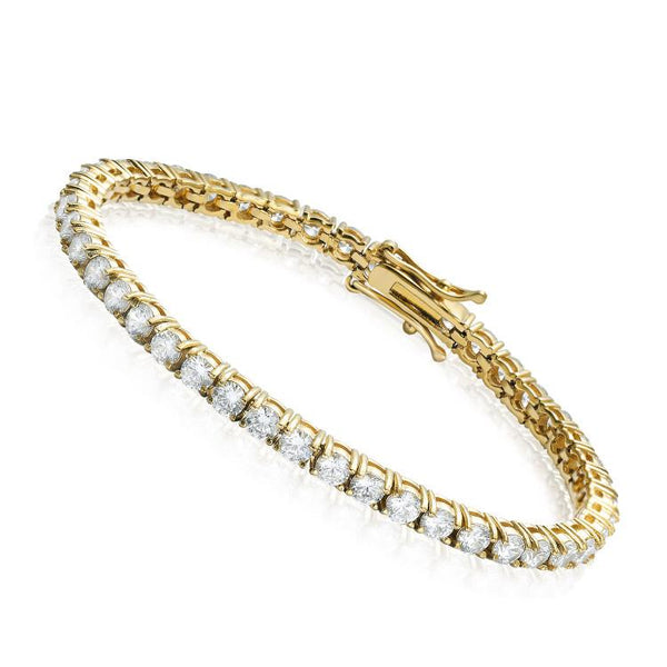 Big Daddy 4mm Gold Tennis Bracelet