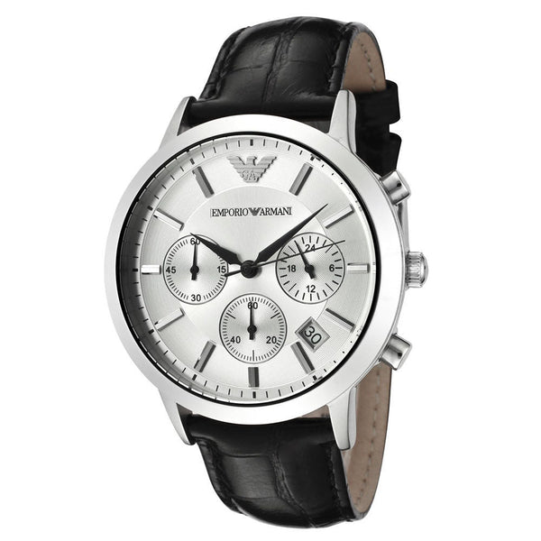 Emporio Armani Classic Chronograph Silver Dial Men's Watch  AR2432 - Watches of Australia