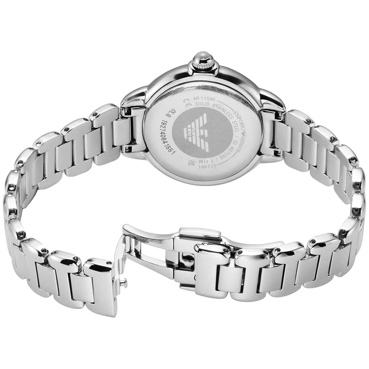 Emporio Armani Mia White MOP Silver Men's Watch - AR11596
