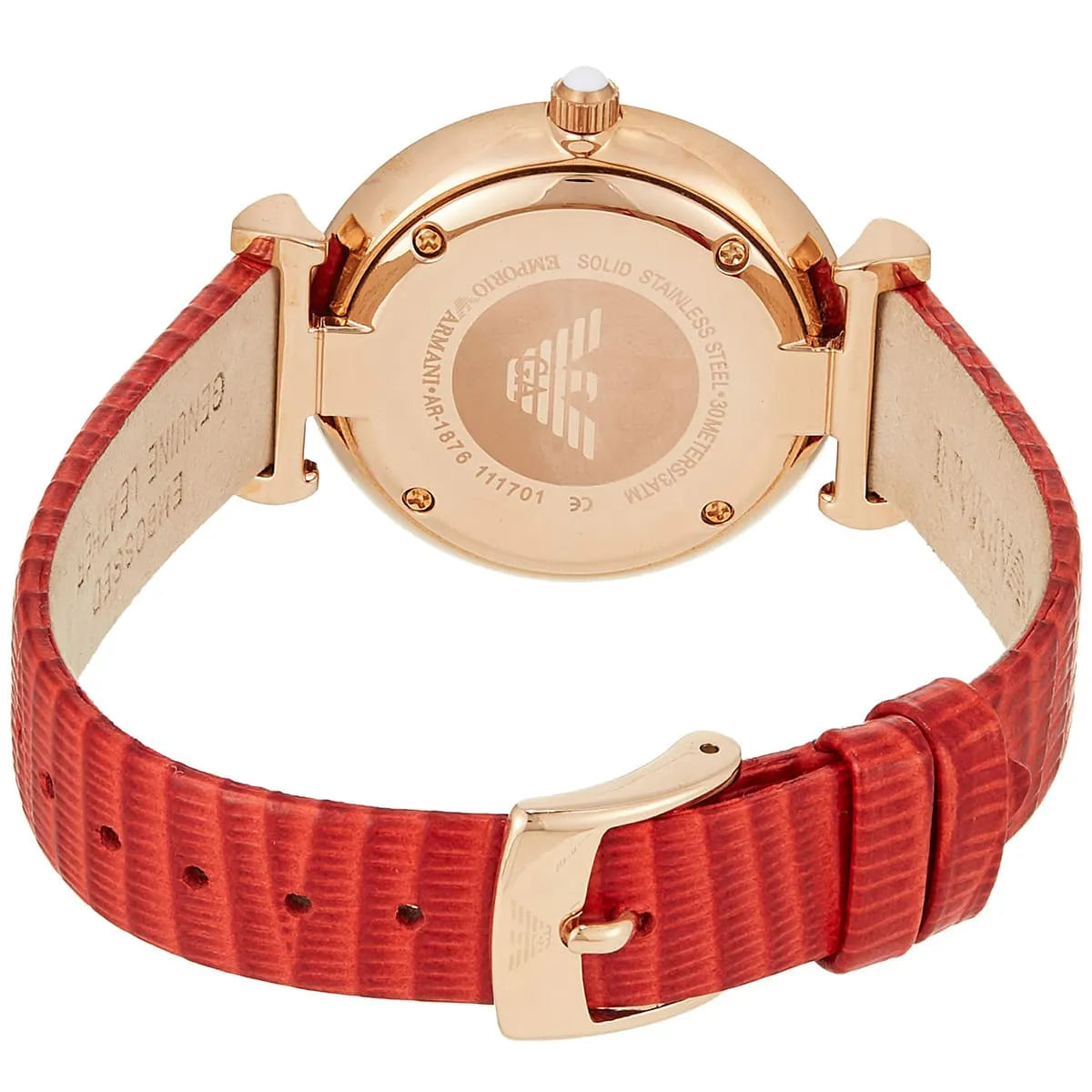 Emporio Armani Gianni T-Bar Rose Gold Women's Watch - AR1876